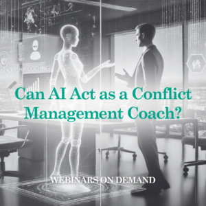 WOD: Can AI Act as a Conflict Management Coach?