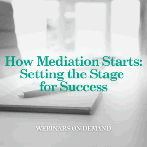 WOD How Mediation Starts